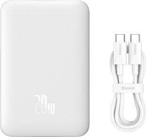Powerbank Baseus Magnetic Mini 20W 10000mAh Biały 6