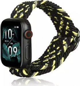 Pasek do smartwatcha Beline Textile do Apple Watch 38/40/41mm czarno-limonkowy black/lime 1