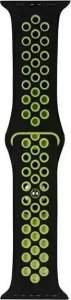 Pasek do smartwatcha Beline Sport Silicone do Apple Watch 42/44/45/49mm czarno-limonkowy black/lime 2