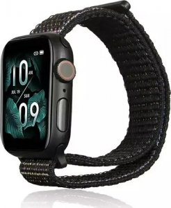 Pasek do smartwatcha Beline Nylon do Apple Watch 42/45/45/49mm czarny /black 1