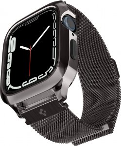 Spigen Pasek + etui Spigen Metal Fit Pro Apple Watch 7/8 45mm Graphite 2