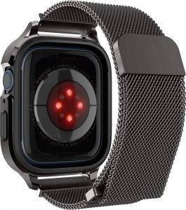 Spigen Pasek + etui Spigen Metal Fit Pro Apple Watch 7/8 45mm Graphite 3