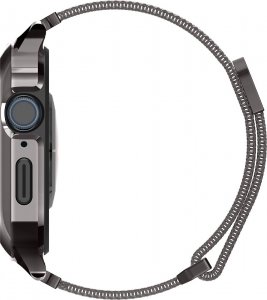 Spigen Pasek + etui Spigen Metal Fit Pro Apple Watch 7/8 45mm Graphite 4