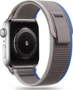 4kom.pl Pasek do smartwatcha Nylon Band do Apple Watch 4 / 5 / 6 / 7 / 8 / SE (38 / 40 / 41 MM) GREY/BLUE 1