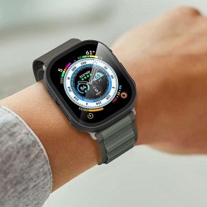 Alogy Obudowa ochronna z szkłem Protector Case 2w1 do Apple Watch Ultra 49mm Czarna 12