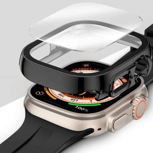 Alogy Obudowa ochronna z szkłem Protector Case 2w1 do Apple Watch Ultra 49mm Czarna 3