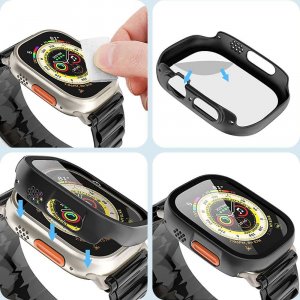 Alogy Obudowa ochronna z szkłem Protector Case 2w1 do Apple Watch Ultra 49mm Czarna 7