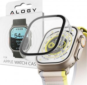 Alogy Alogy Etui do smartwatcha nakładka ze szkłem do Apple Watch 7 45mm Czarna uniwersalny 1