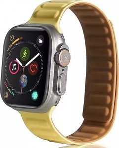Beline pasek Apple Watch Magnetic 42/44/45/49mm yellow 2