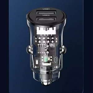 Ładowarka Usams Ładowarka samochodowa USAMS C31 3A 2xUSB-A Fast Charge czarny/black CC162CC01 11