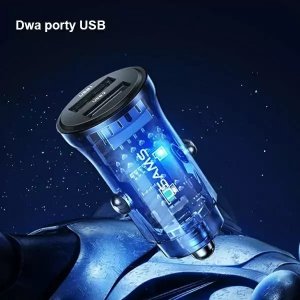 Ładowarka Usams Ładowarka samochodowa USAMS C31 3A 2xUSB-A Fast Charge czarny/black CC162CC01 5