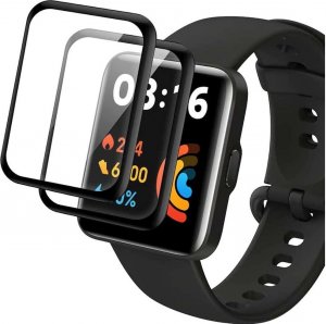 Alogy Alogy 3x Szkło na smartwatch elastyczne 3D do Xiaomi Redmi Watch 2 Lite Black uniwersalny 3