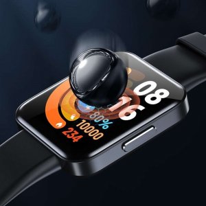 Alogy Alogy 3x Szkło na smartwatch elastyczne 3D do Xiaomi Redmi Watch 2 Lite Black uniwersalny 4