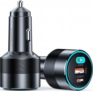 Ładowarka Choetech Choetech szybka ładowarka samochodowa 130W 2xUSB-C + USB-A czarny (TC0011) 3