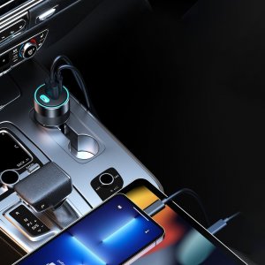 Ładowarka Choetech Choetech szybka ładowarka samochodowa 130W 2xUSB-C + USB-A czarny (TC0011) 4