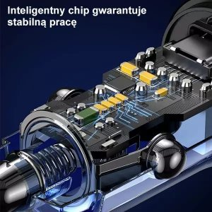 Ładowarka Usams Ładowarka samochodowa USAMS C32 1xUSB+1xUSB-C 30W Fast Charge czarny/black (US-CC164) 3