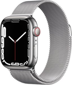 Smartwatch Apple Watch 7 GPS + Cellular 45mm Srebrny 1