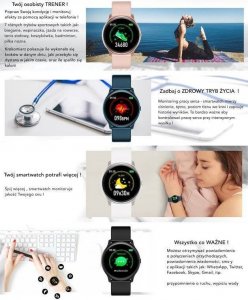 Smartwatch Rubicon SMARTWATCH Rubicon RNCE40PRO - WYŚWIETLACZ Z PEŁNYM DOTYKIEM (zr623d) 9
