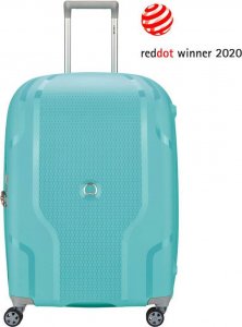 Delsey Delsey Clavel Duża twarda turkusowa walizka na kółkach 70 cm 1