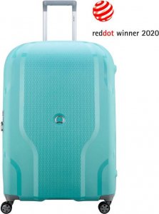 Delsey Delsey Clavel Duża twarda turkusowa walizka na kółkach 76 cm 1