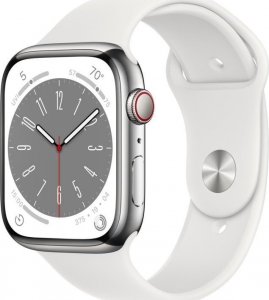 Smartwatch Apple Watch 8 GPS + Cellular 41mm Silver Stainless Steel Biały  (1386401) 1