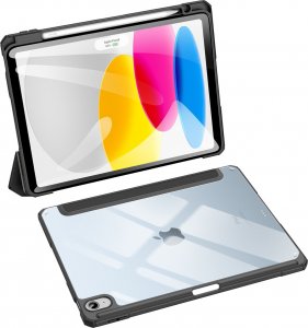 Etui na tablet Dux Ducis Dux Ducis Toby etui iPad 10.9'' 2022 (10 gen.) pokrowiec z miejscem na rysik Apple Pencil smart cover podstawka czarne 1