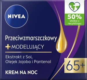 Nivea Krem Przeciwzmarszczkowy + modelujący na noc 65+ 50ml 1