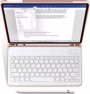 4kom.pl Etui na tablet SC Pen + Keyboard do Apple iPad 10.9 2022 PINK 2