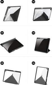 Etui na tablet Dux Ducis Dux Ducis Magi etui iPad 10.9'' 2022 (10 gen.) pokrowiec z miejscem na rysik smart cover podstawka czarne 5