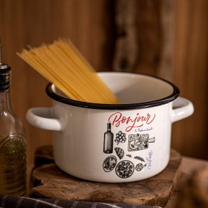 Emalia Pleszew Garnek emaliowany Emalia Polska Pleszew Bonjour by Mateusz Gessler 20 cm 4,8 l 2