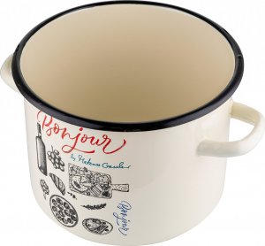 Emalia Pleszew Garnek emaliowany Emalia Polska Pleszew Bonjour by Mateusz Gessler 20 cm 4,8 l 3
