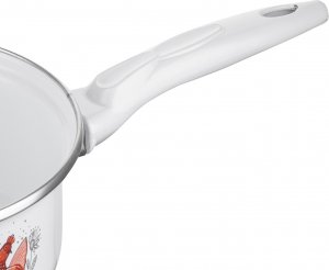 Emalia Pleszew Rondel emaliowany Emalia Polska Pleszew Rubinka 16 cm 1,3 l 3