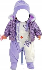 Adar Lalka bobas 45cm z dźwiękiem mówi i śpiewa po polsku niebiesko-różowe ubranko 567832 13