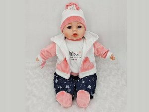 Adar Lalka bobas 45cm z dźwiękiem mówi i śpiewa po polsku niebiesko-różowe ubranko 567832 2