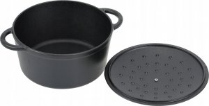 KRISBERG GARNEK ŻELIWNY 5.5L 26cm KRISBERG KS-2639 5