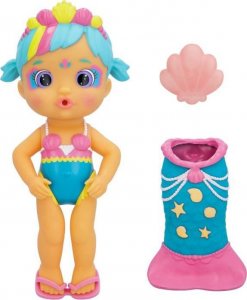 IMC Toys Lalka do kapieli Bloopies Magic Tail - niebieska - od 18 miesiecy 2