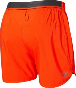 SAXX Spodenki do biegania z bielizną 2w1 SAXX HIGHTAIL - pomarańczowe S 2
