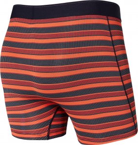 SAXX Bokserki męskie trekkingowe / sportowe z rozporkiem SAXX QUEST Boxer Brief Fly słoneczne paski S 2