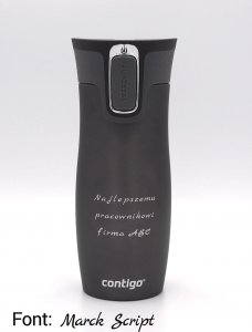 Contigo Kubek termiczny West Loop 2.0 z własnym napisem - grawer - czerwony 2