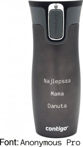 Contigo Kubek termiczny West Loop 2.0 z własnym napisem - grawer - czerwony 3