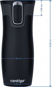 Contigo Kubek termiczny West Loop 2.0 z własnym napisem - grawer - czerwony 10