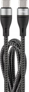 Kabel USB AMiO USB-C - USB-C 1 m Czarny (AMI-02928) 1