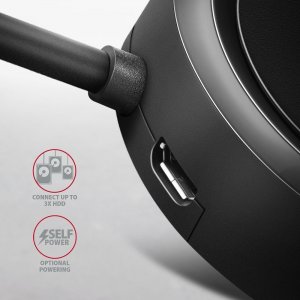 HUB USB Axagon AXAGON HUE-P1C 4x USB 3.2 Gen 1, runder Hub, 30 cm USB-A-Kabel 4