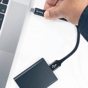 Kabel USB Crong USB-A - USB-C 0.25 m Czarny (CRG565) 9