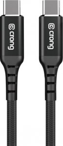 Kabel USB Crong USB-C - USB-C 0.25 m Czarny (CRG-AL025USCC-BLK) 3