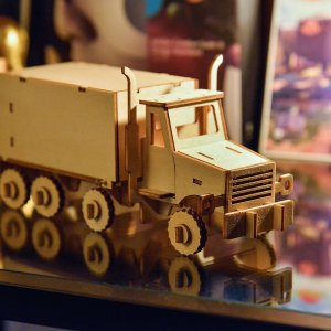 Little-Story Little Story Drewniane Puzzle Model 3D - Ciężarówka 4