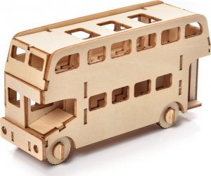 Little-Story Little Story Drewniane Puzzle Model 3D - Autobus 1