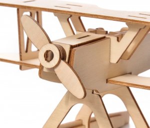 Little-Story Little Story Drewniane Puzzle Model 3D - Samolot 3