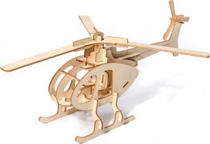 Little-Story Little Story Drewniane Puzzle Model 3D - Helikopter 1
