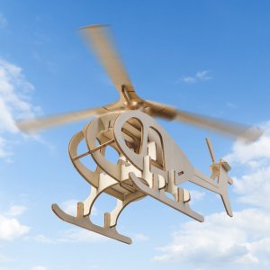 Little-Story Little Story Drewniane Puzzle Model 3D - Helikopter 4